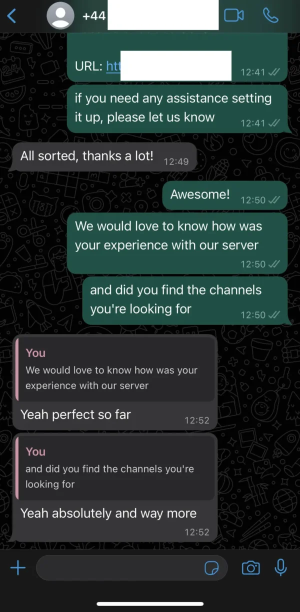 IPTV customer support UK